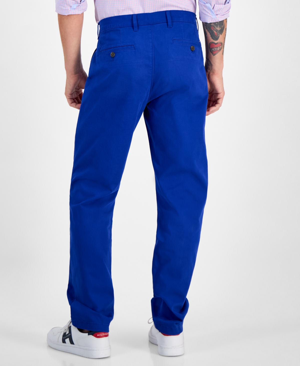 TOMMY HILFIGER MEN'S TH FLEX STRETCH REGULAR-FIT CHINO PANT 