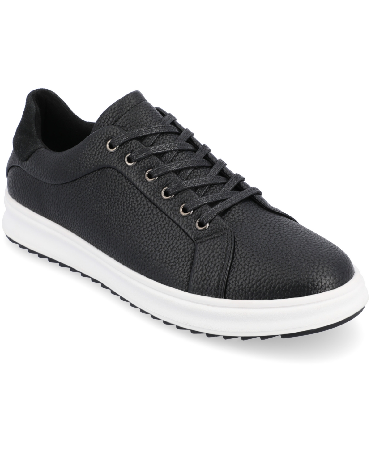 Vance Co. Men's Robby Casual Lace Up Sneakers In Black