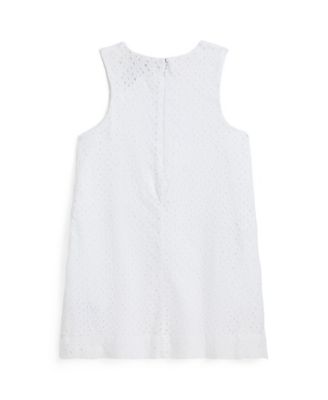 Toddler and Little Girls Eyelet-Embroidered Cotton Dress