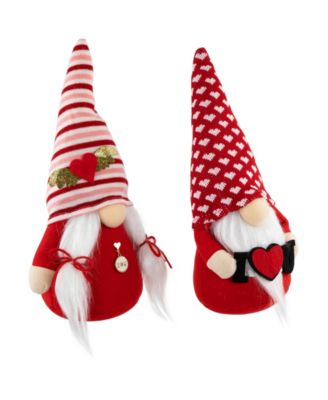12" "I Heart U" Valentine's Day Gnomes