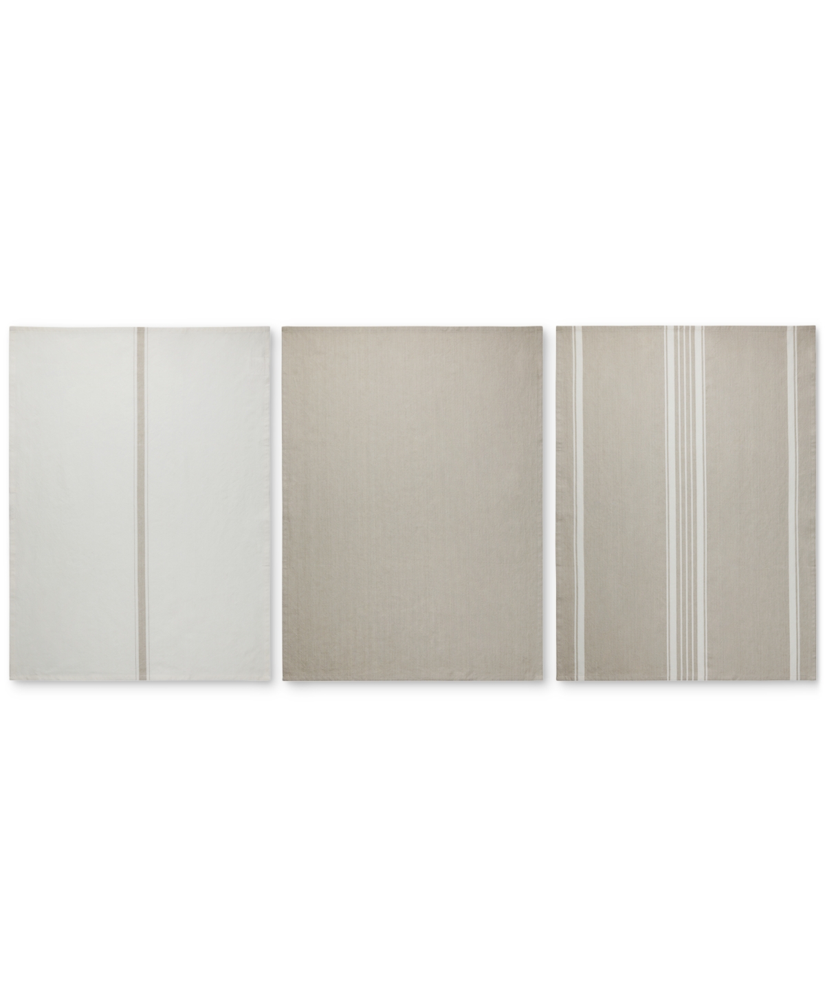 Cotton Kitchen Towels, Set of 3 - Charbon