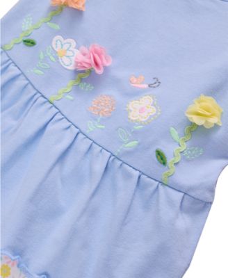 Baby Girls 2-Piece Floral Applique Outfit