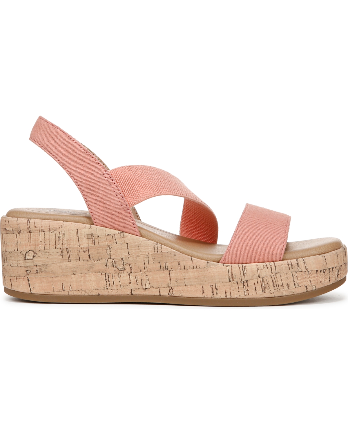 LIFESTRIDE WOMEN'S ODETTE SQUARE OPEN TOE WEDGE SANDALS 