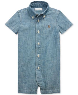 Polo Ralph Lauren - Baby Collared Chambray Shortall