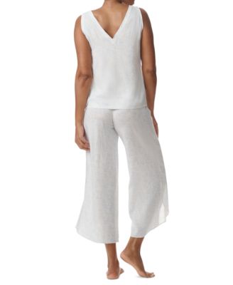 Women's Printed Cropped Pajama Set