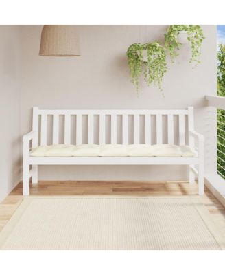 Garden Bench Cushion Cream White 70.9"x19.7"x2.8" Oxford Fabric