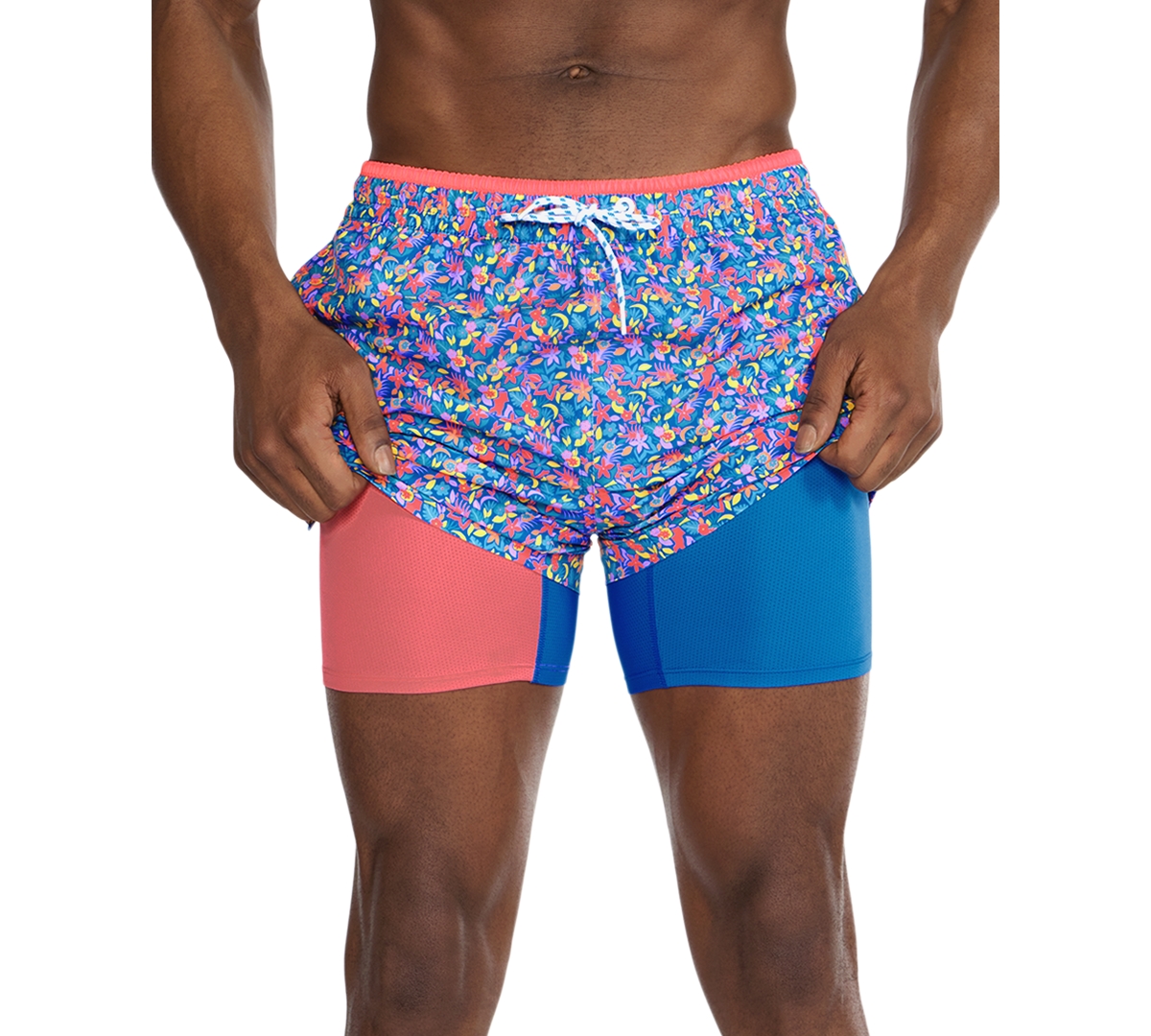 Chubbies Men's Sea-life Graphic Lined 5.5" Swim Trunks In Blue
