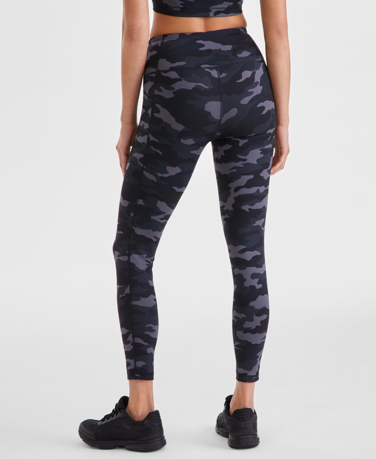 Id Ideology Women's Urban Camo Printed Compression Leggings, Exclusively At Macy's In Urban Camo