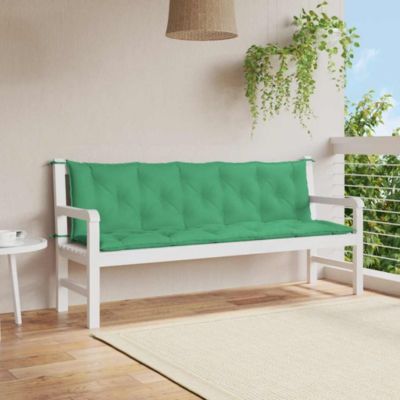 Garden Bench Cushion Green 70.9"x(19.7"+19.7")x2.8" Oxford Fabric