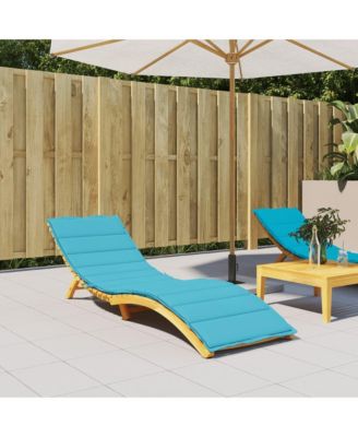 Sun Lounger Cushion Turquoise Oxford Fabric