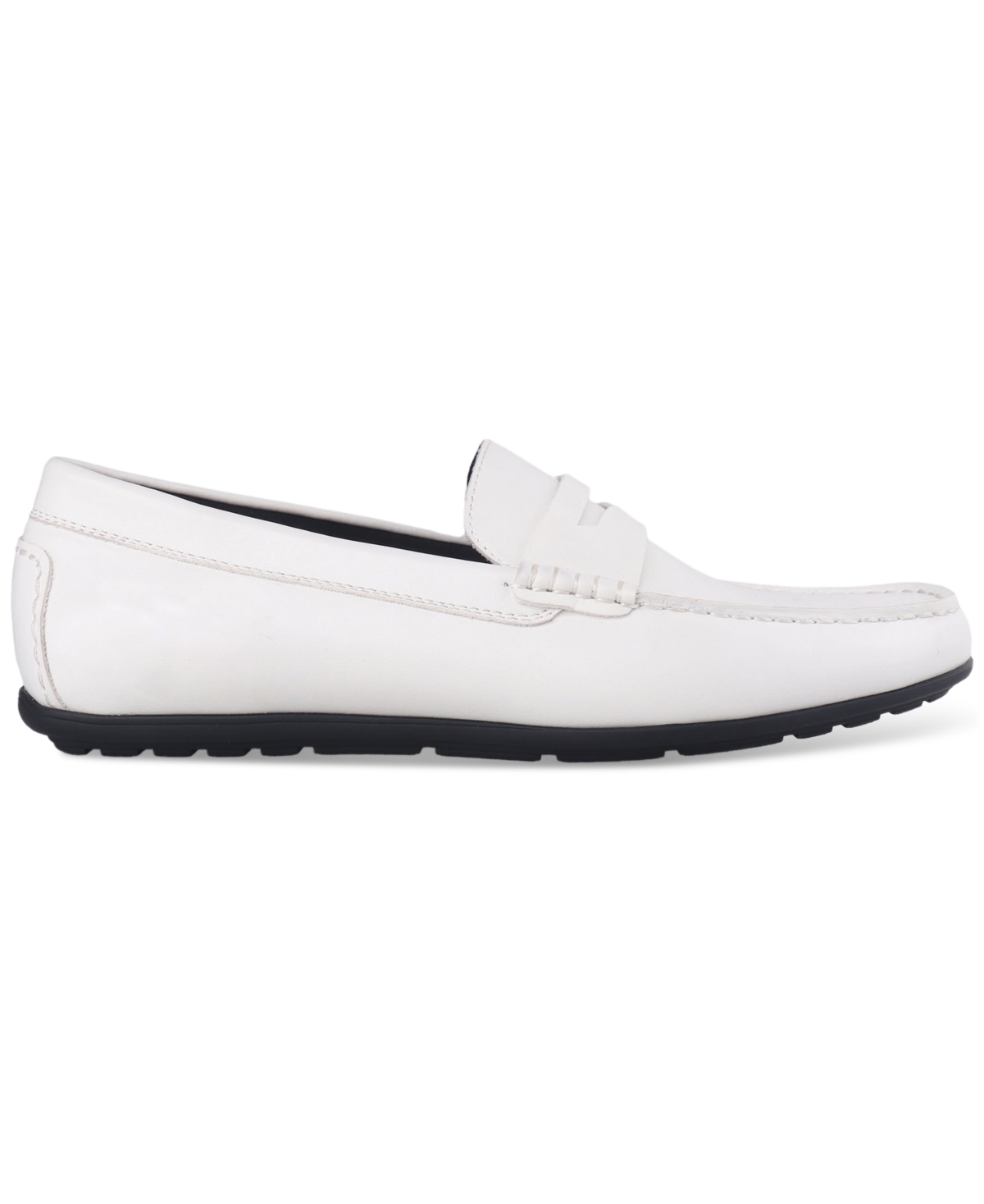 Alfani Men's Masonn Slip-on Penny Driving Loafers, Exclusively At Macy's In White Linen