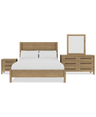 Davie 3-Pc. Queen Set (Panel Bed, Dresser & 3-Drawer Nightstand)