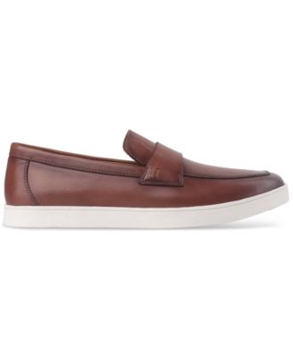 Men's Callumm Leather Slip-On Saddle Loafers, Exclusively at Macy's 