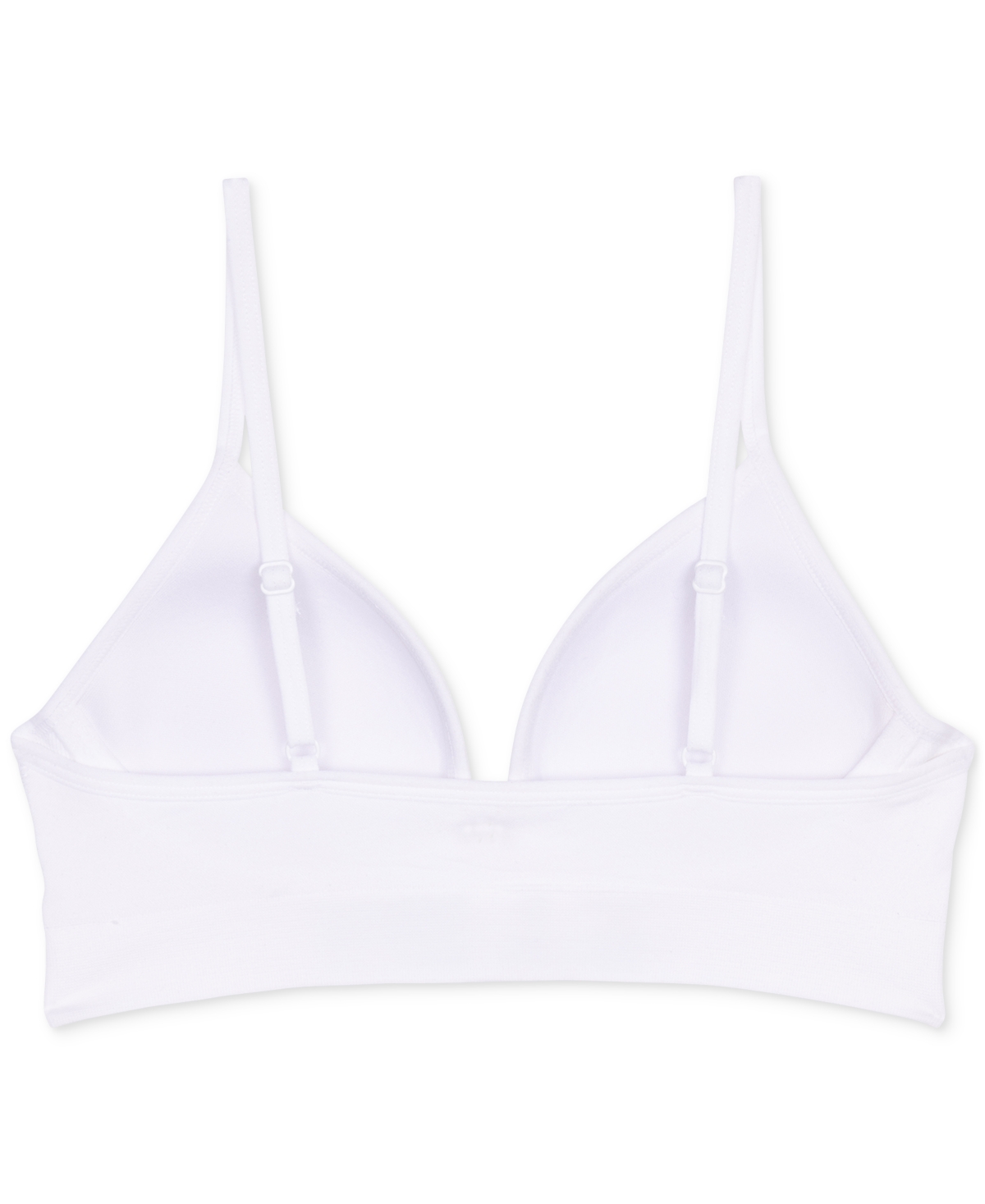Calvin Klein Big Girls Seam-free Embossed Hybrid Bra In White