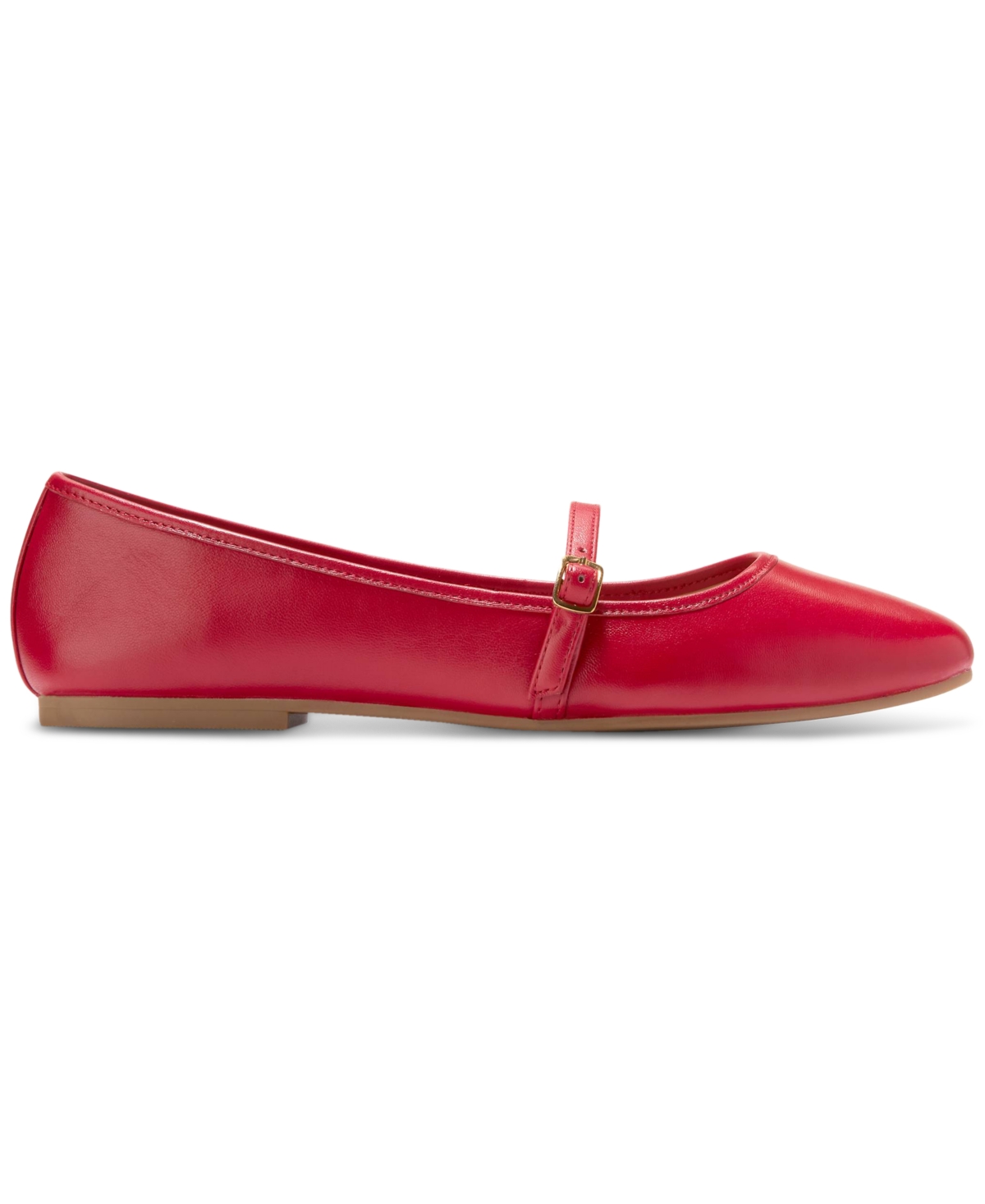 Cole Haan Yelena Mary Jane Ballet Flat In Rio Red Leather