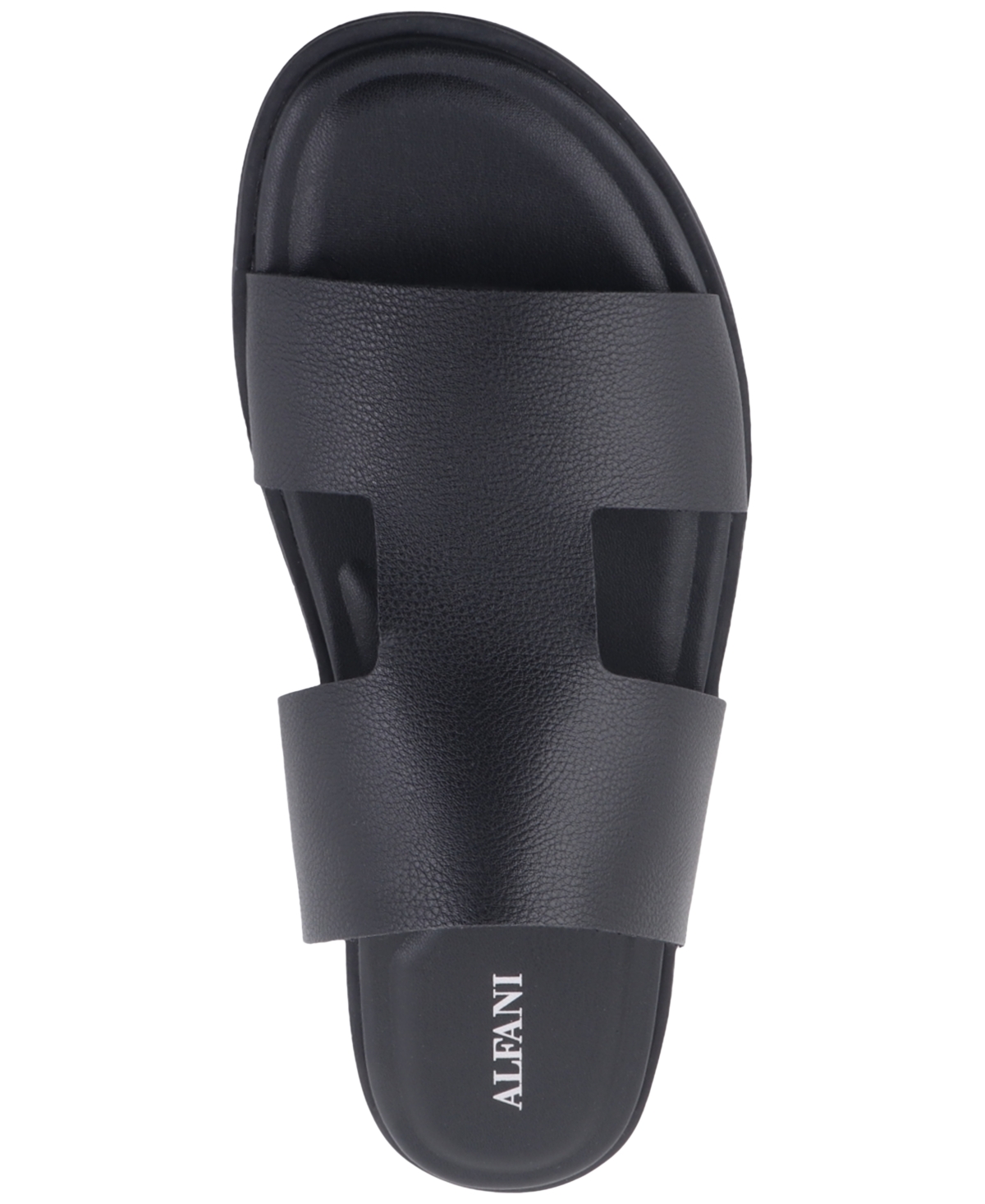 Alfani Men's Edgarr Slide Sandals, Exclusively At Macy's In Black