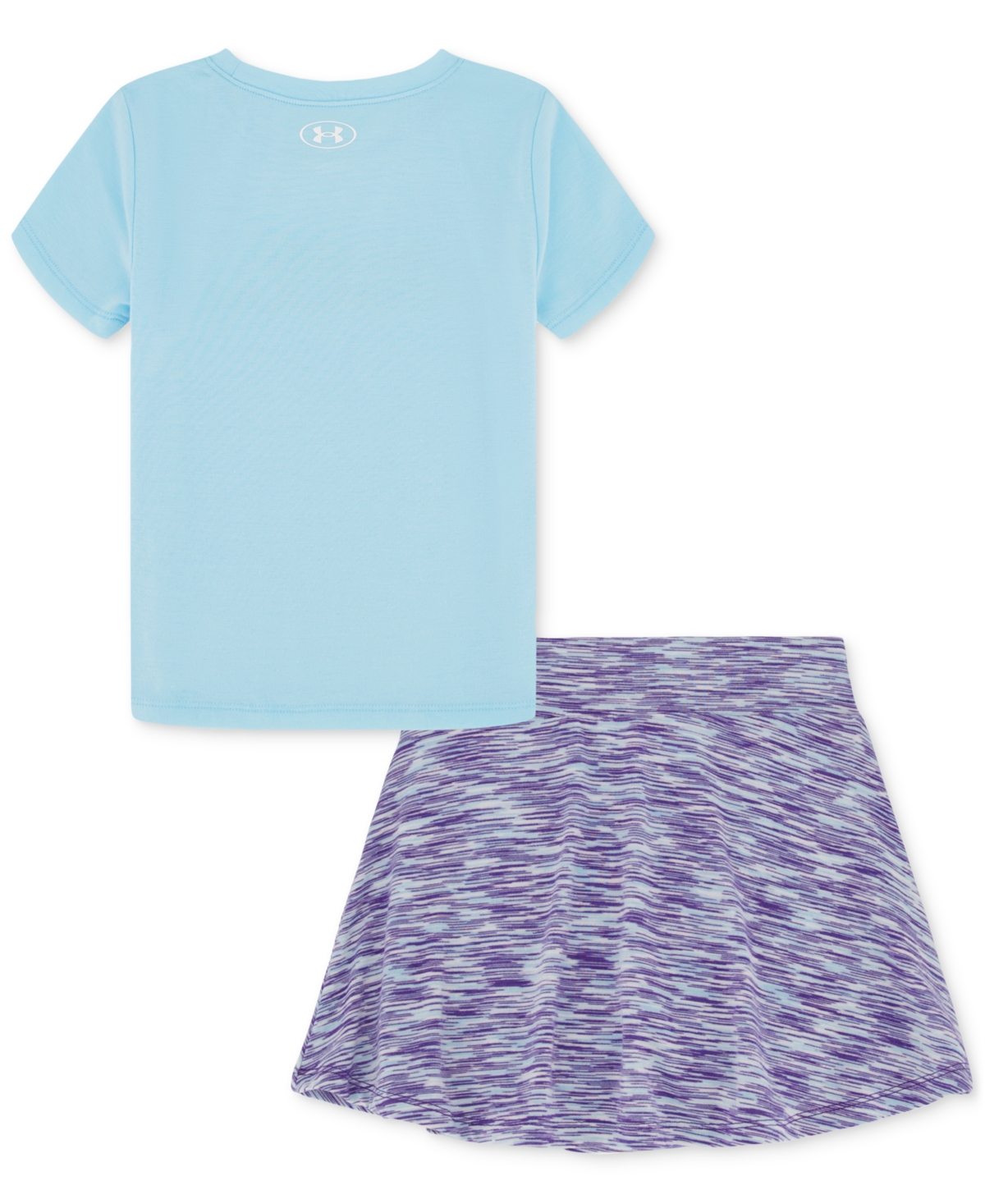 Under Armour Toddler & Little Girls Logo T-shirt & Skorts Set In Stream