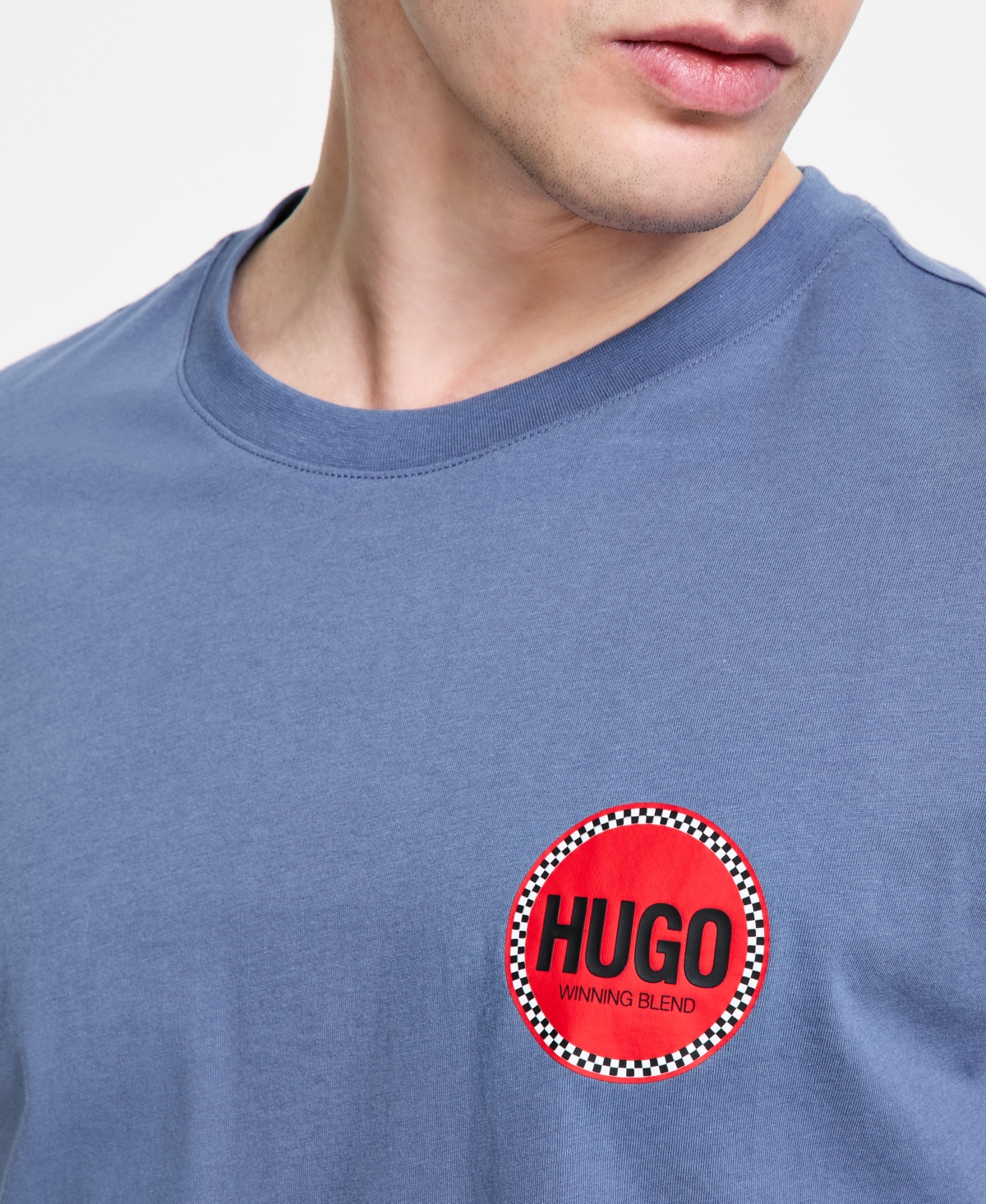 Hugo Boss Hugo By  Men's Danetchorb Regular-fit Graphic T-shirt In Open Blue