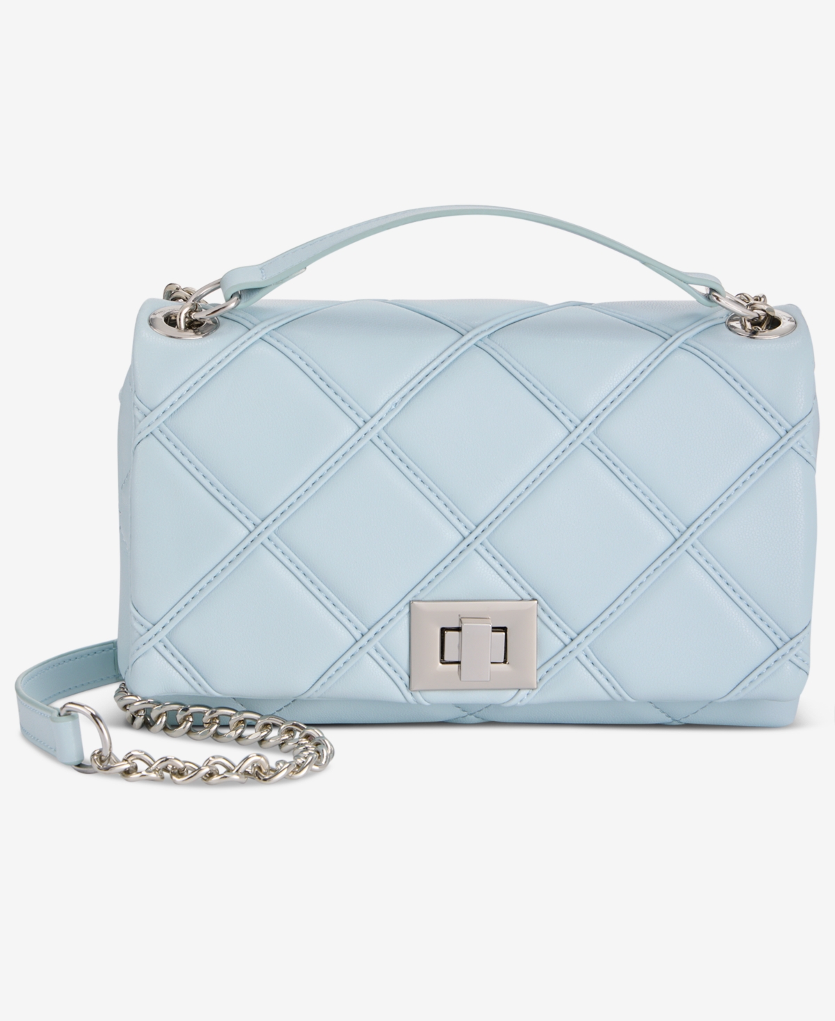 Ajae Small Flap Diamond Overlay Crossbody, Exclusively at Macy's - Bliss Blue