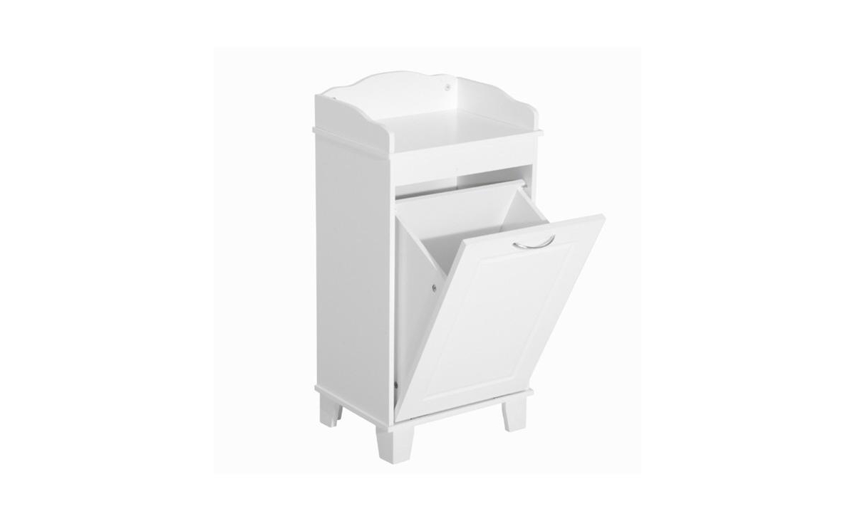 Free-Standing Home Organizer Hamper for Convenient Laundry and Storage Solutions - White
