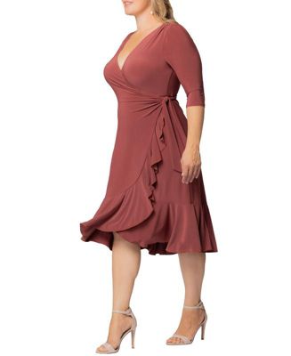 Plus Size Mademoiselle Lace Cocktail Dress with Sleeves