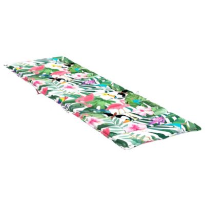 Sun Lounger Cushion Multicolor Oxford Fabric 78.7" x 23.6" x 1.6" (L x W x T)