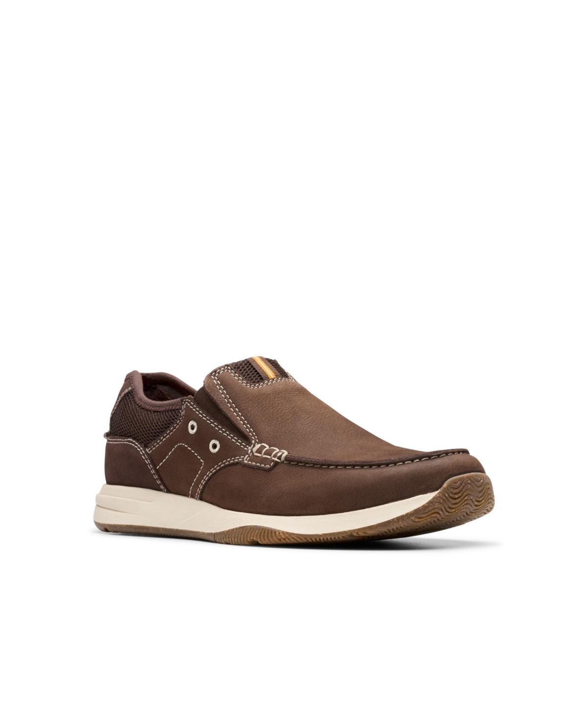 Men's Collection Sailview Step Slip On Sneaker - Dark Brown Nubuck