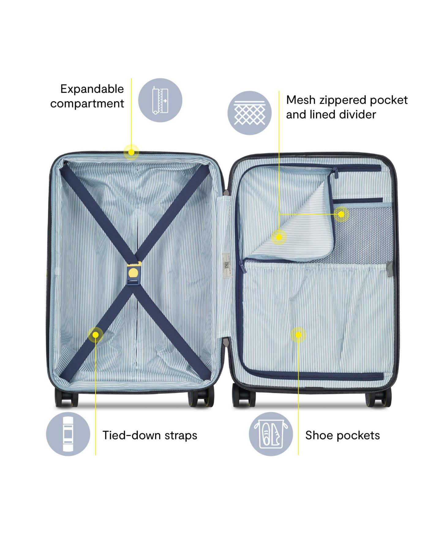 Чемодан Delsey Paris Shadow 6.0 Carry-on Front Pocket Spinner, цвет: Антрацитовый — фото 13