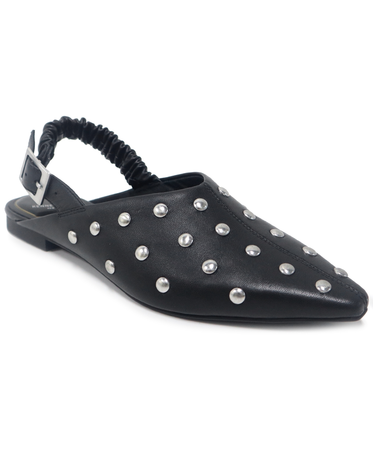 Kenneth Cole New York Women's Nicola Slingback Flats In Black Leather