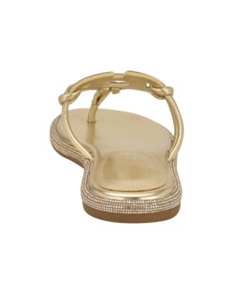 Women's Saima G Cutout Rhinestone Flat Sandals