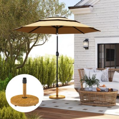 Patio Umbrella Base Outdoor Umbrella Base with Wheels,