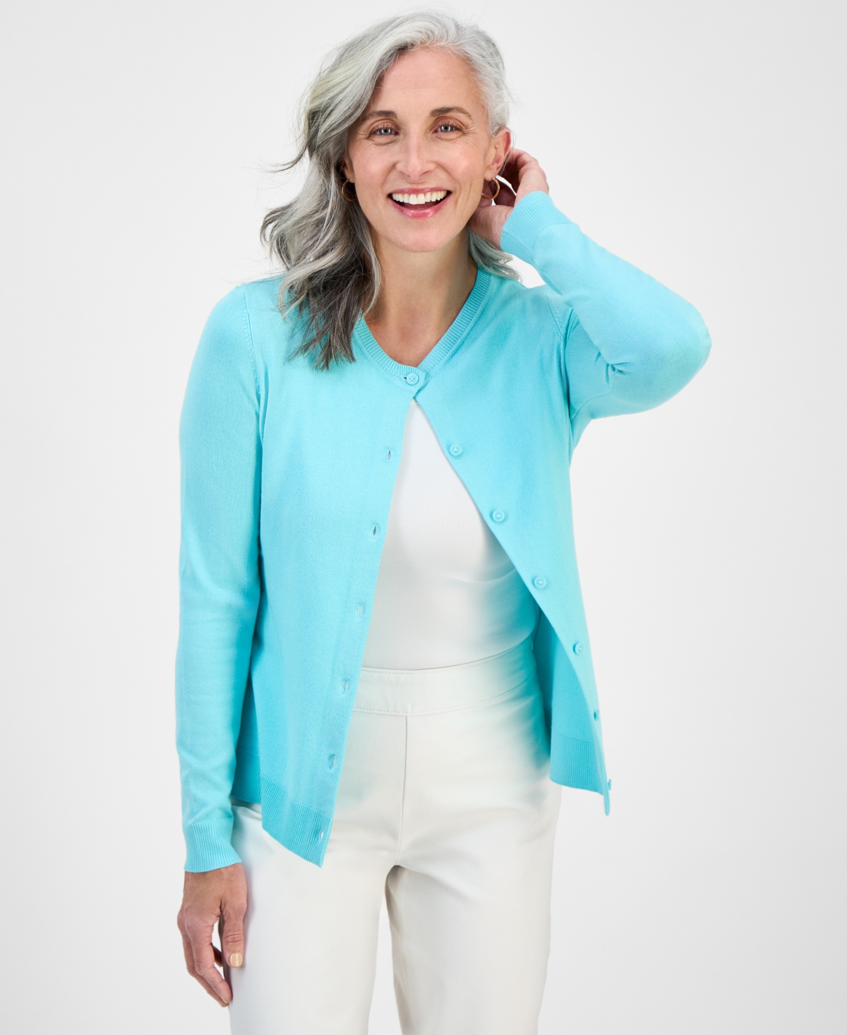 Style & Co Women's Button-up Cardigan, Regular & Petite, Created For Macy's