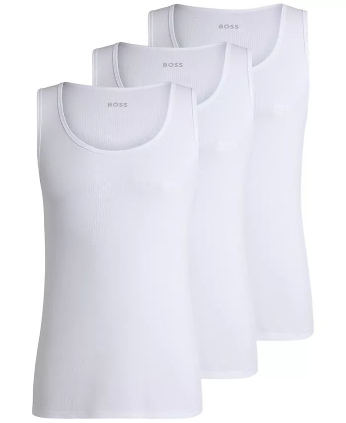Men's 3-Pack Cotton Ribbed Classic Tank Tops - thumbnail 6