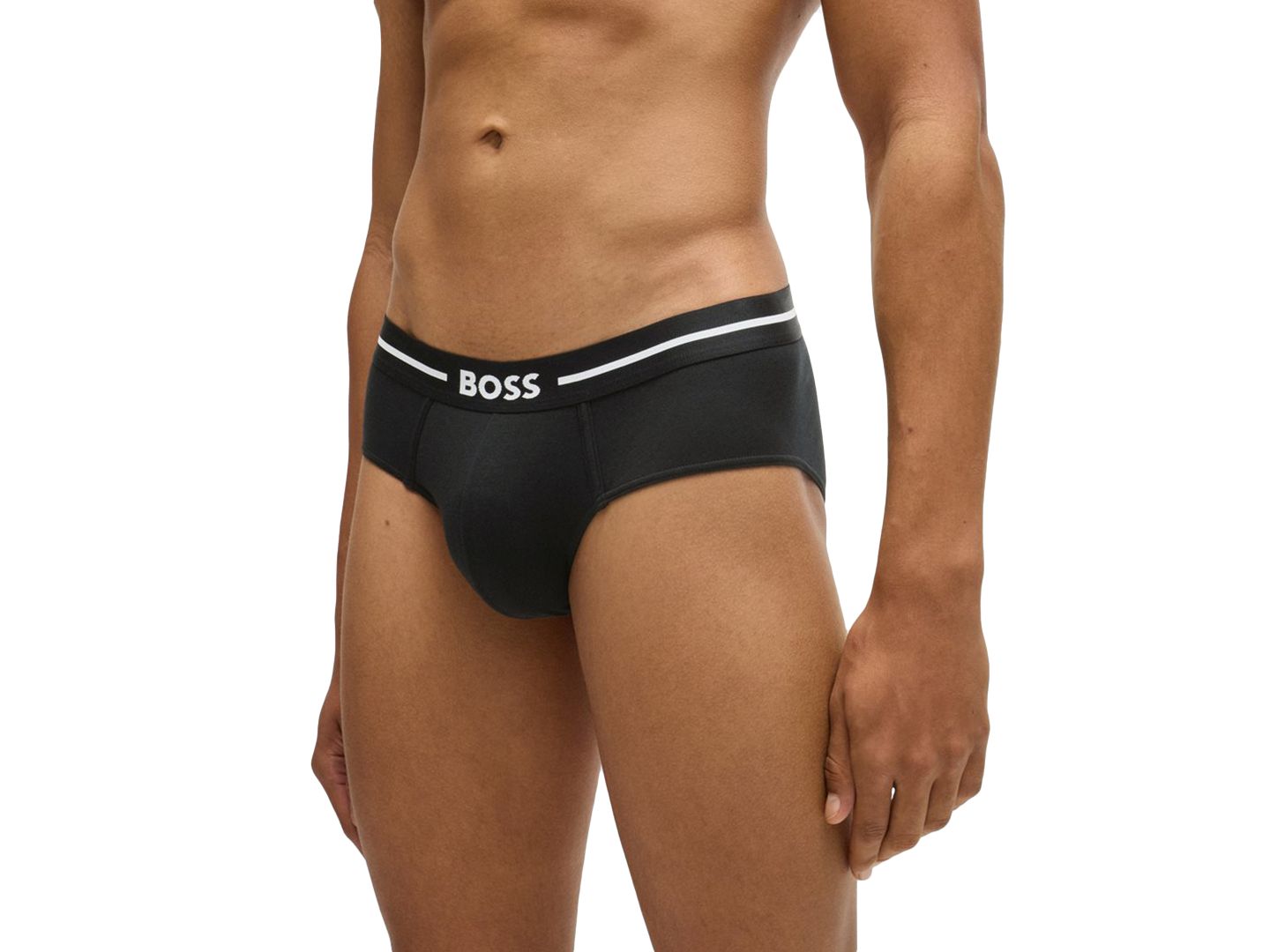 Трусы-брифы Hip для мужчин, с логотипом — Hugo Boss, цвет: Чёрный — фото 5