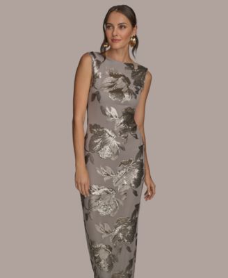 【Donna Karan New York】Floral Sequined Dress Donna Karan New York Women's Floral-Sequined Gown - Macy's