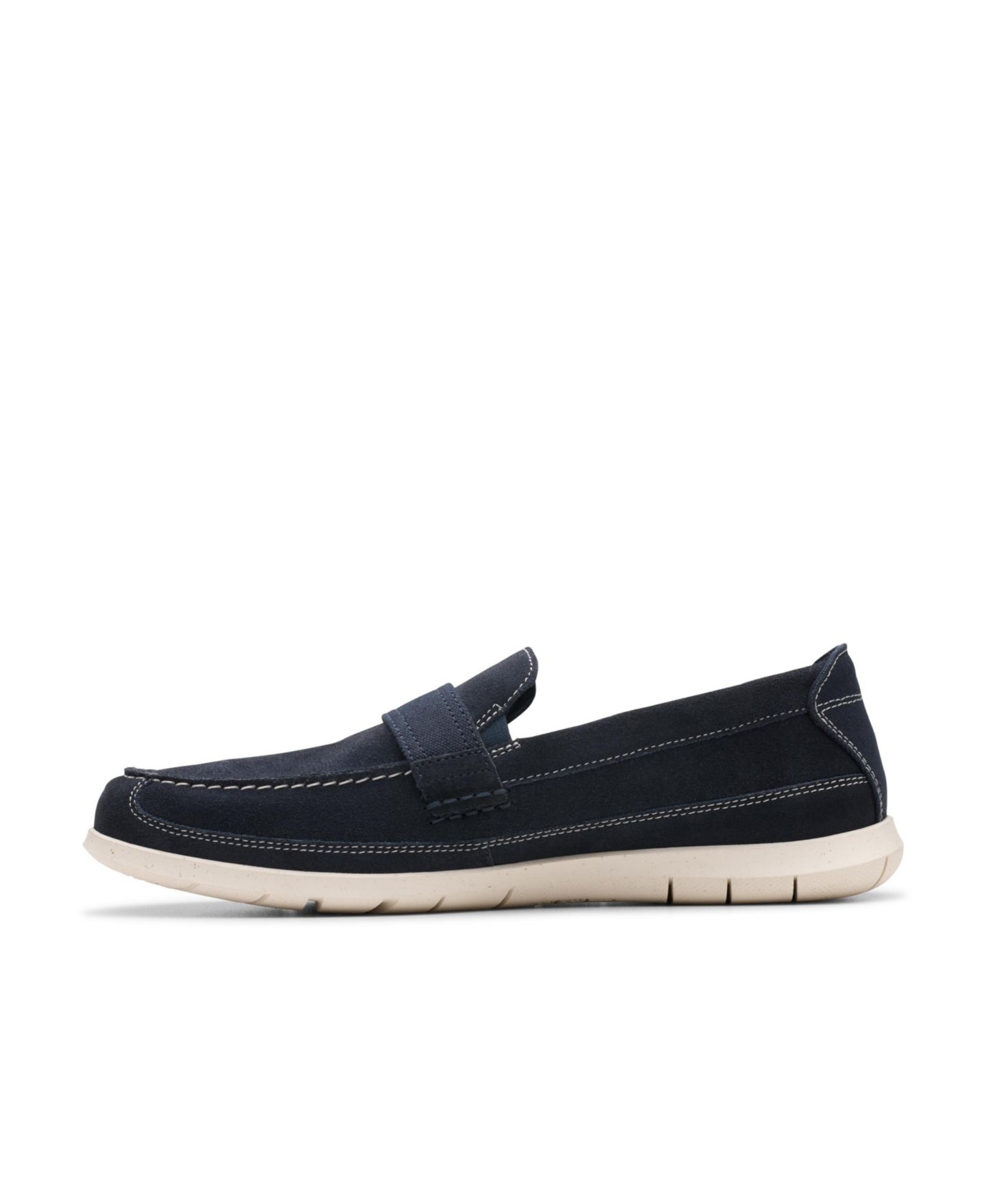 Мужские туфли Clarks Collection Flexway Band, цвет: Тёмно-синий замшевый — фото 3