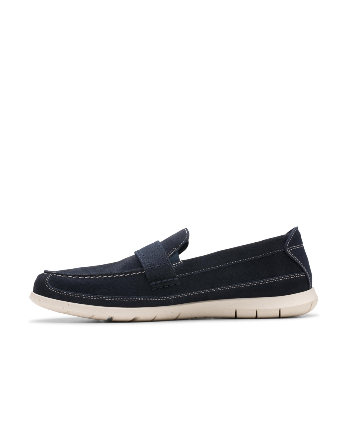 Clarks Men's Collection Flexway Band Shoes In Navy Suede