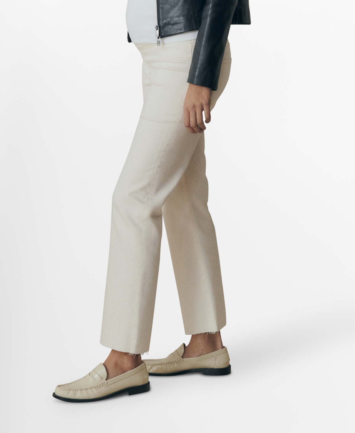 Shop Mango Women's Maternity Flared Jeans In Off White