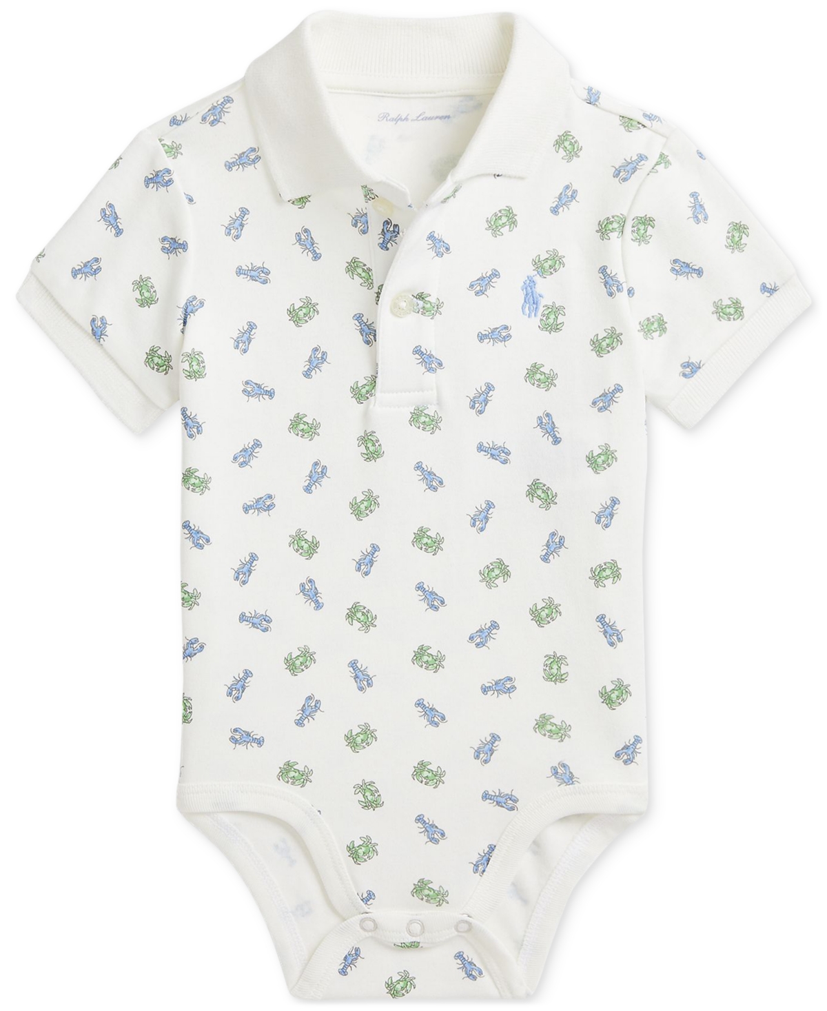 Polo Ralph Lauren Baby Cotton Printed Bodysuit In Multi