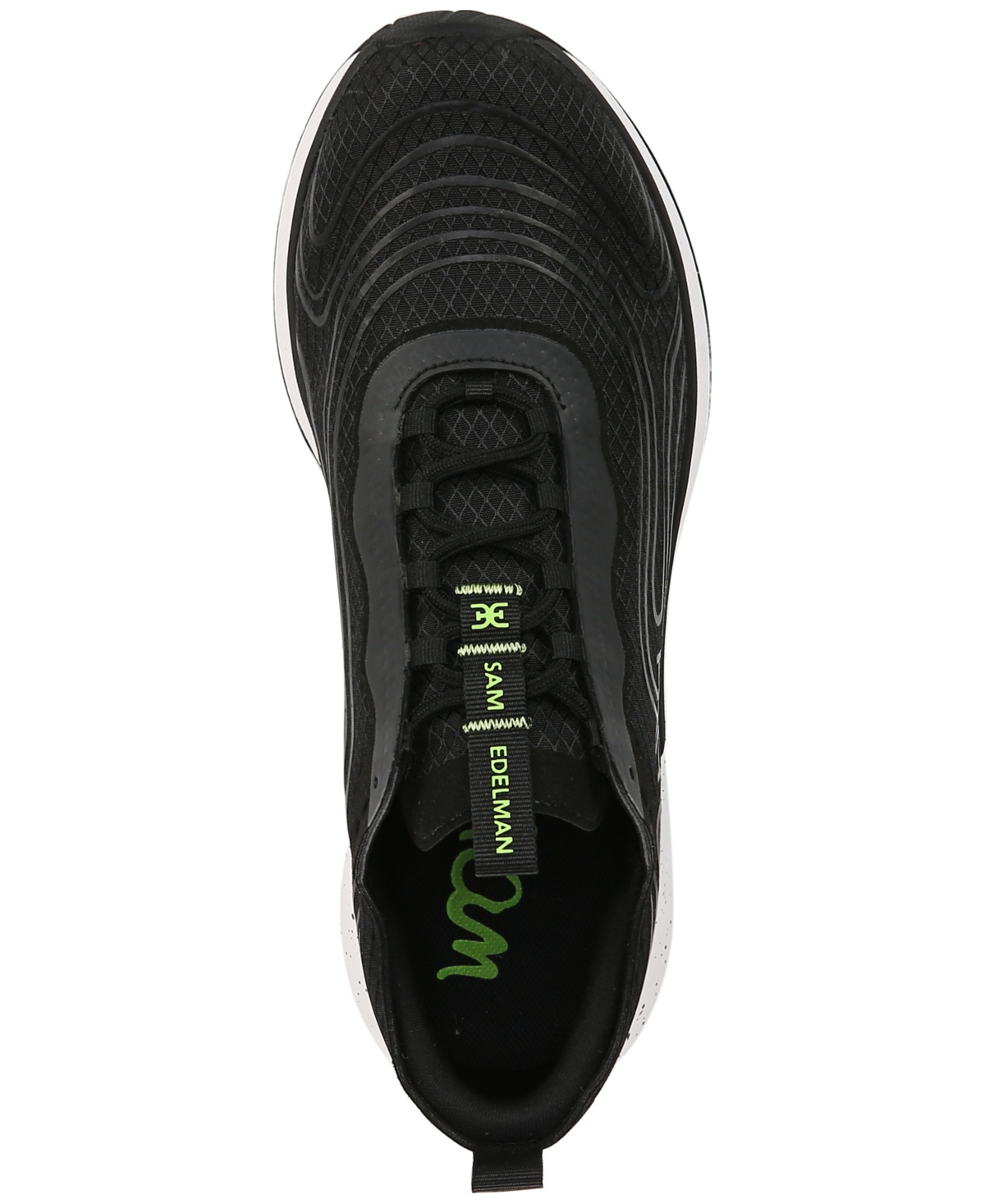 SAM EDELMAN WOMEN'S MILES MIXED-MEDIA LACE-UP SNEAKERS 