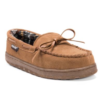 Men's Paul Printed Berber Suede Moccasin Slippers Wide