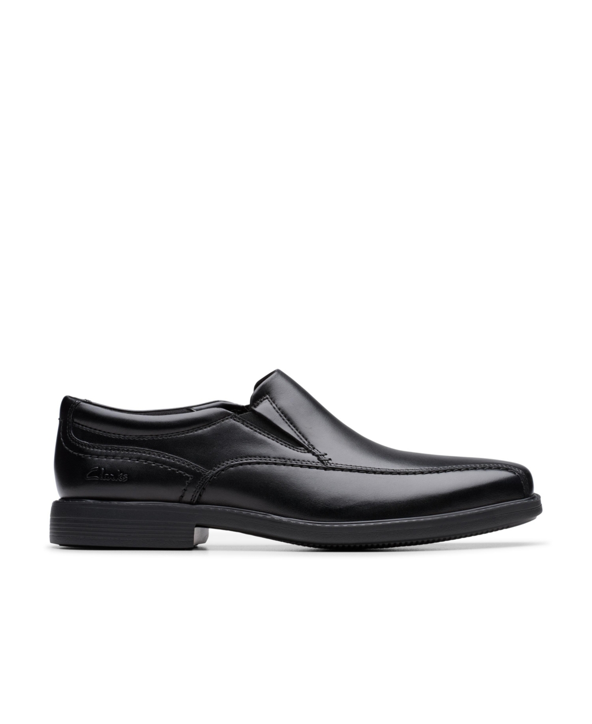 Clarks Men's Collection Whiddon Lace Up Oxford Dress Shoe In Black Leather