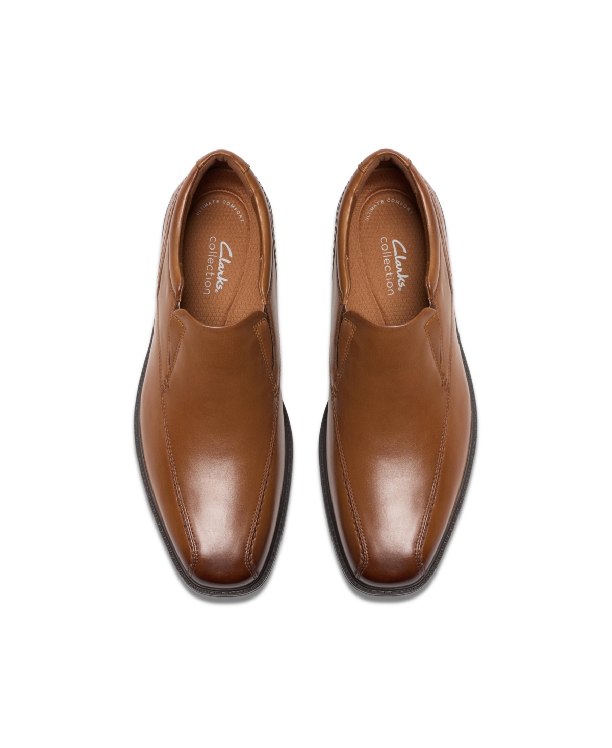 Clarks Whiddon Step In Dark Tan Leather