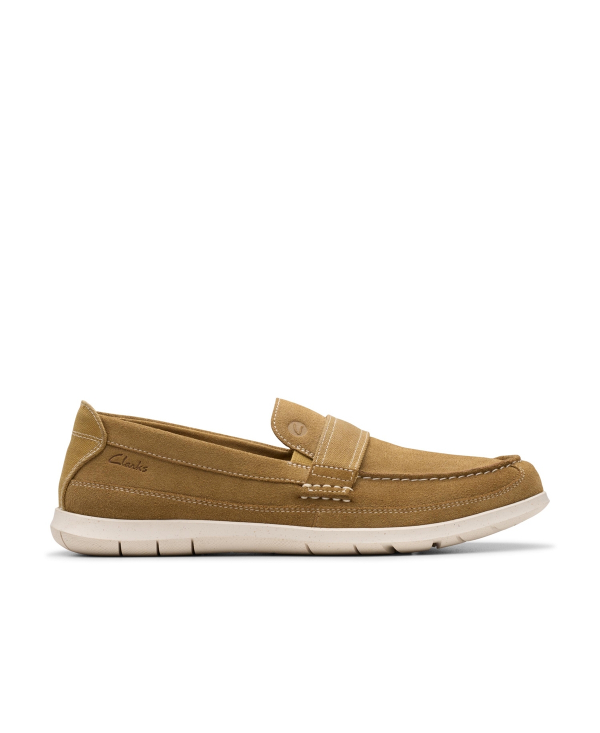 Clarks Flexway Band In Sand Suede