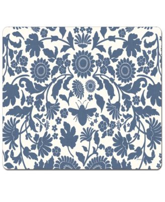 Vintage Floral Hardboard Cork Placemats, Set of 4