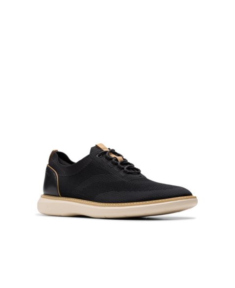 Мужские кроссовки Clarks Collection Brantin Knit, цвет: Чёрный вязаный