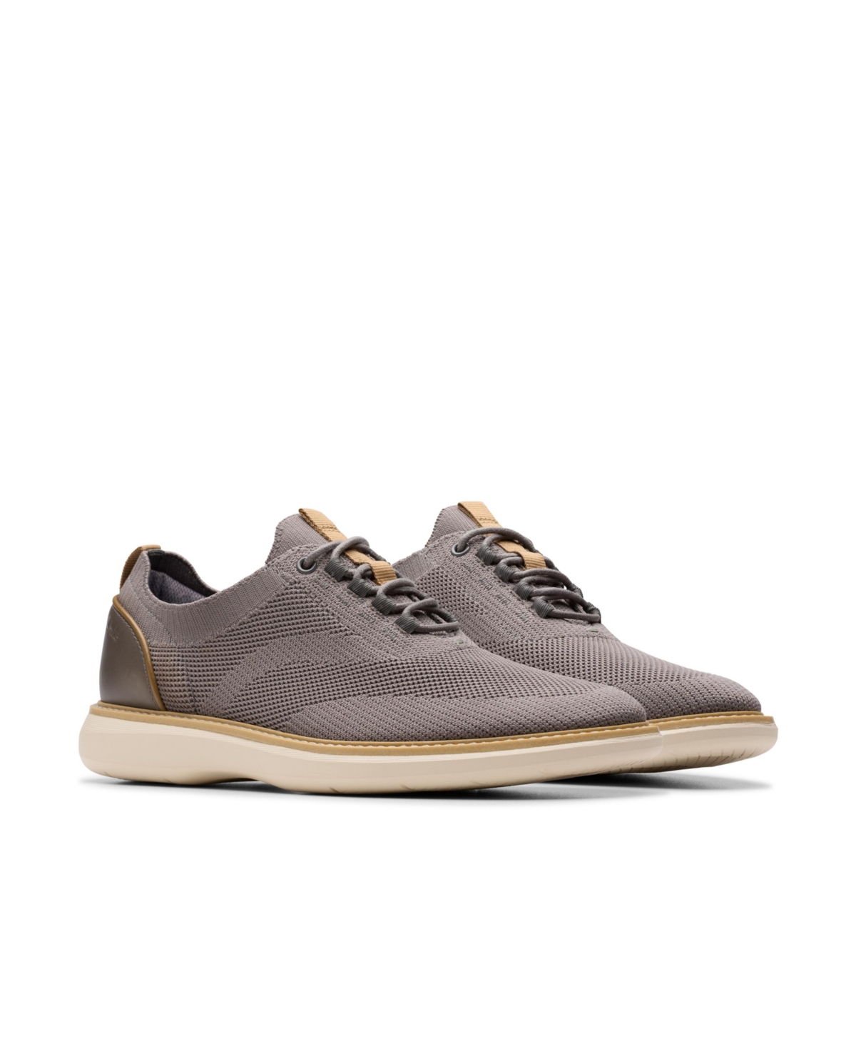 Clarks Men's Collection Brantin Knit Shoes In Gray Knit