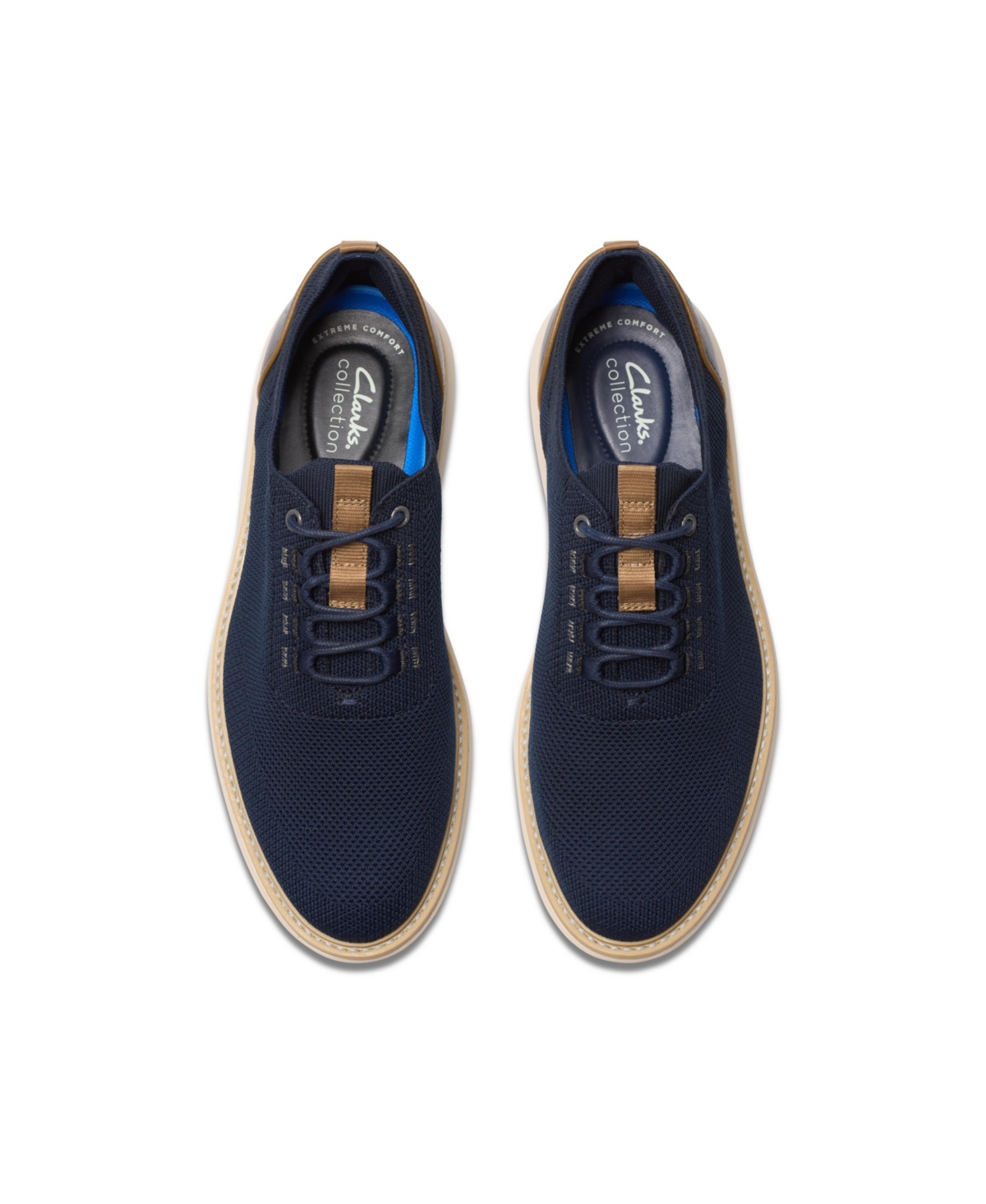 Clarks Men's Collection Brantin Knit Shoes In Navy Knit