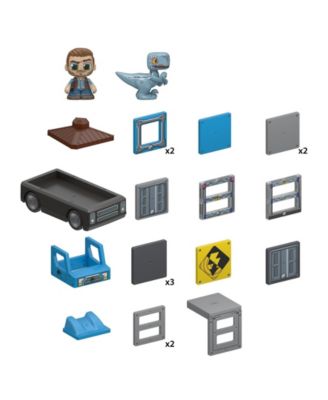 Jurassic World Dino Rescue Magnetic Tiles Playset, 22 Piece