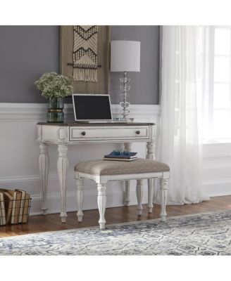 White Oak & Birch Veneers Accent Bench